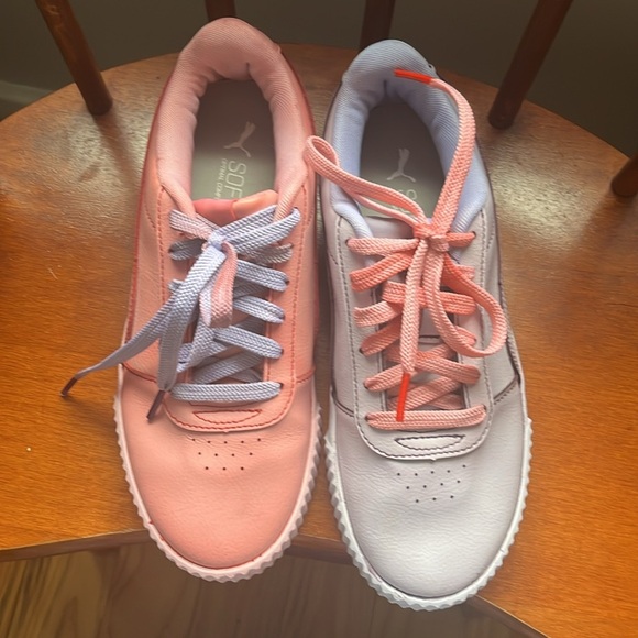 RARE CUSTOM  One-of-a-kind Puma Carina 2.0 Women’s Tennis Shoes Size 7.5 - Picture 6 of 11